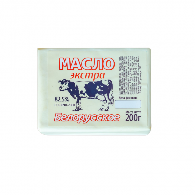 Масло Екстра Білоруське 82,5%