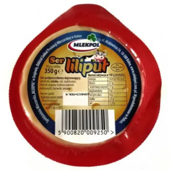Сир напівтвердий Mlekpol Ser Liliput 50%