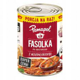 Квасоля з копченою ковбасою Pamapol fasolka